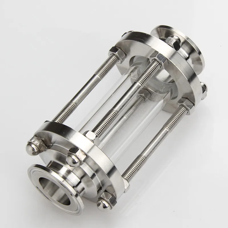 63 мм Tri Clamp Clover Flow Sight стеклянный диоптрий для домашнего пивоварения SS304