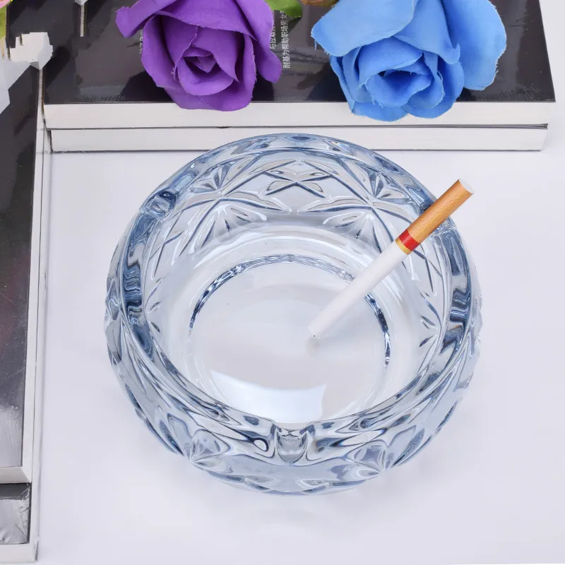 1 ПК прозрачный стеклянный пепельница в европейском стиле KTV для гостиницы