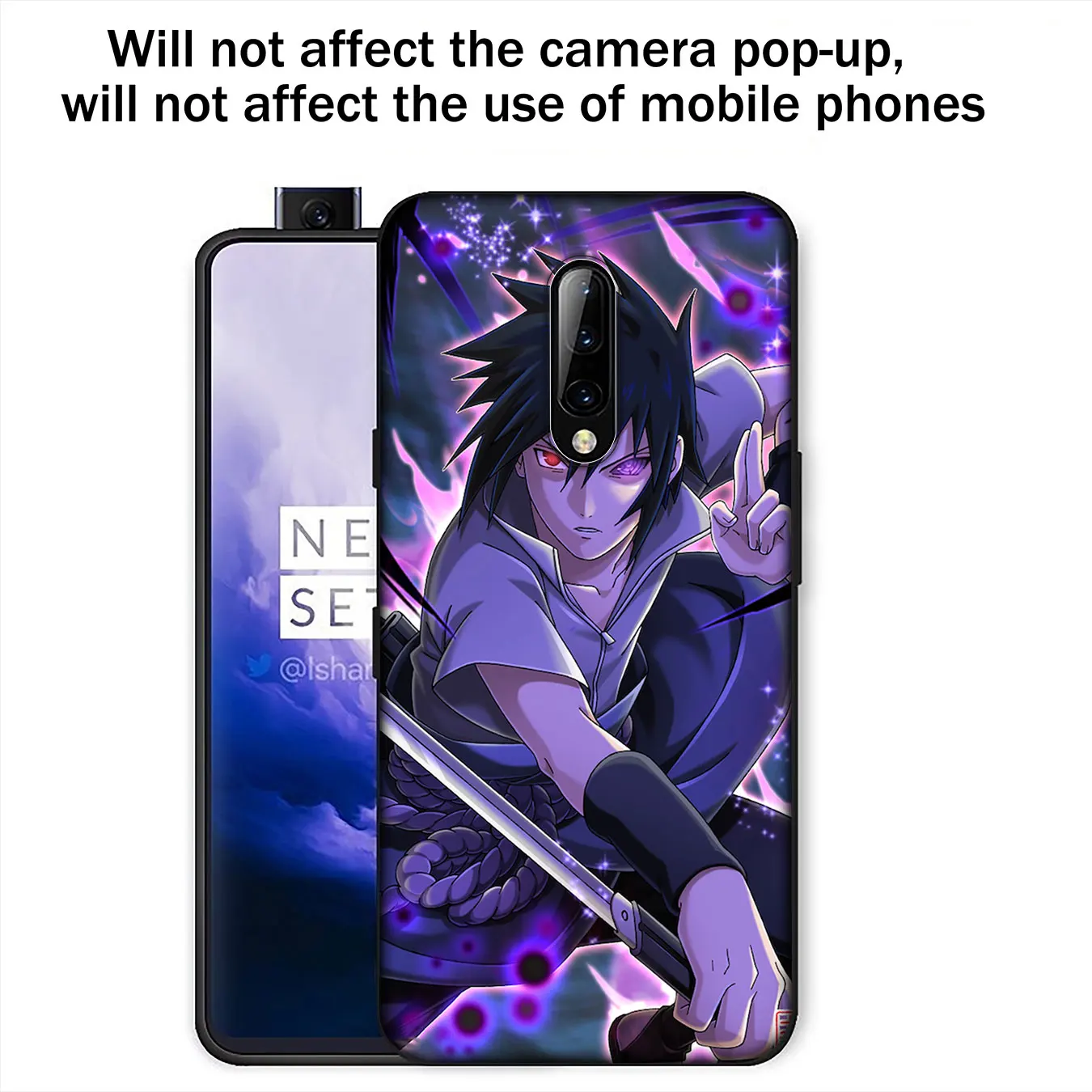 IYICAO Naruto Uchiha Itachi Sasuke Мягкий силиконовый чехол для телефона Oneplus 7T 7 Pro 6T 5 5T черный из