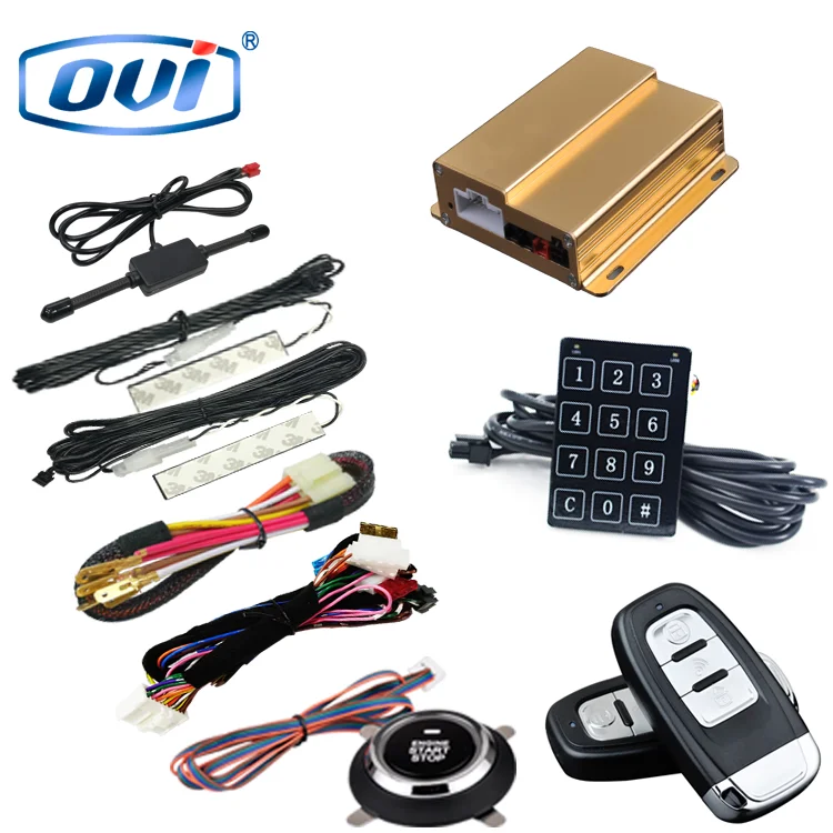 

Anti-hijacking Keyless Entry Car Alarm System PKE Push Button Engine Start Remote Starter