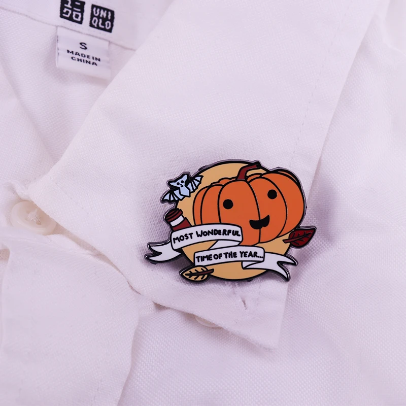 Самое лучшее время года осени брошь идеальный аксессуар для Хэллоуина |