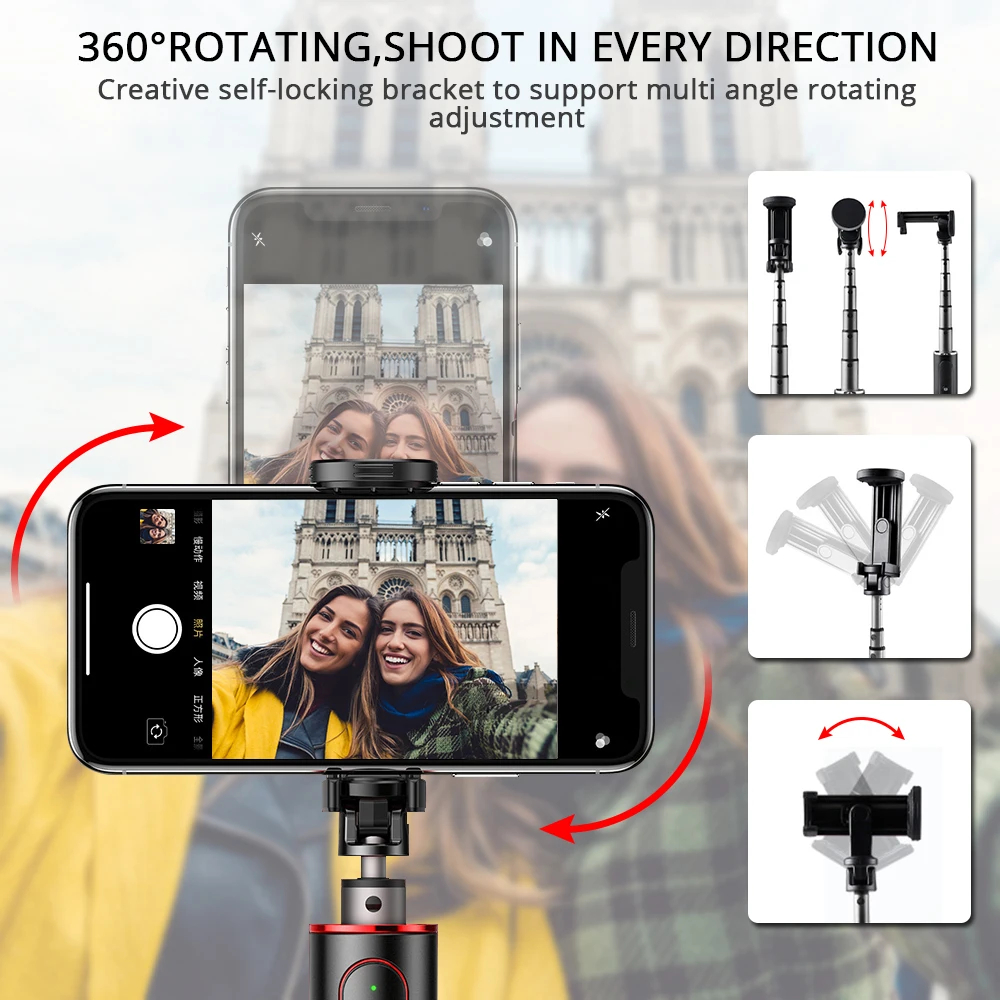 Селфи палка Travor 3 в 1 Bluetooth для Android и Iphone|Селфи-моноподы| |