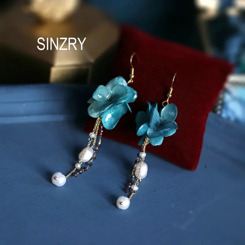 SINZRY модные ювелирные изделия Пресноводный Жемчуг ручная работа