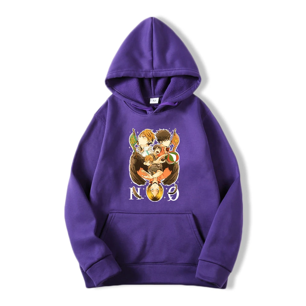 

Haikyuu Hip Hop Funny Hoodies Mens Japan Anime Manga Streetwear Volleyball Club High School Hooded Autumn Fleece Men Sweatshirt