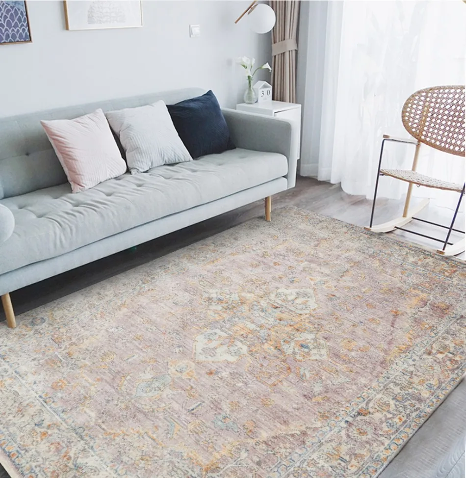Европейский ретро минималистичный Роскошный узор абстрактный ковер для спальни