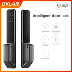 Умный дверной замок OKLAR, автоматический электронный замок с распознаванием отпечатков пальцев, NFC, для Mijia Mihome, приложения, безопасность