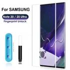 Жидкое УФ-стекло на клеевой основе для Galaxy Note 20 Ultra, защитная пленка для экрана Samsung S10e, Note 10 Plus, S20, ультразащитное стекло