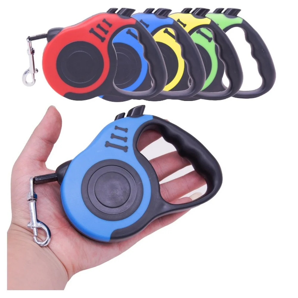 

3m Length Durable Dog Leash Automatic Retractable Nylon Dog Cat Lead Extending Puppy Walking Running Lead Roulette for Dogs