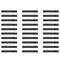 420 pcs price cubes white on black jewelry watches euro sign mini adjustable price tag display signs for retail shop