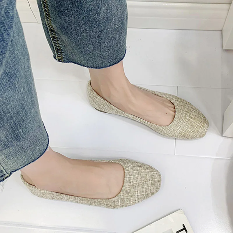 Женская обувь без шнуровки размера плюс 35-43 Водонепроницаемые мокасины в полоску