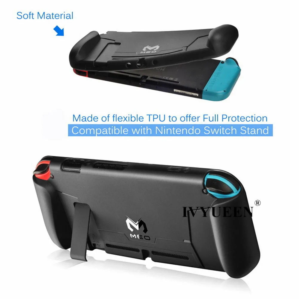 IVYUEEN 7 в 1 для Nintendo doswitch NS консоль дорожная сумка для переноски и закаленное стекло пленка и твердая оболочка аналоговая защитная накладка крышка