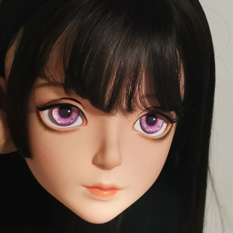 (Dollkii 08) Женская силиконовая смола косплей BJD крестообразная маска для головы