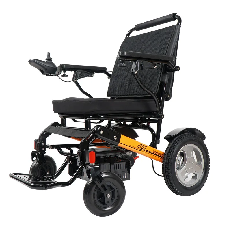 

14AH Aluminium lightweight folding electric wheelchair with lithium battery