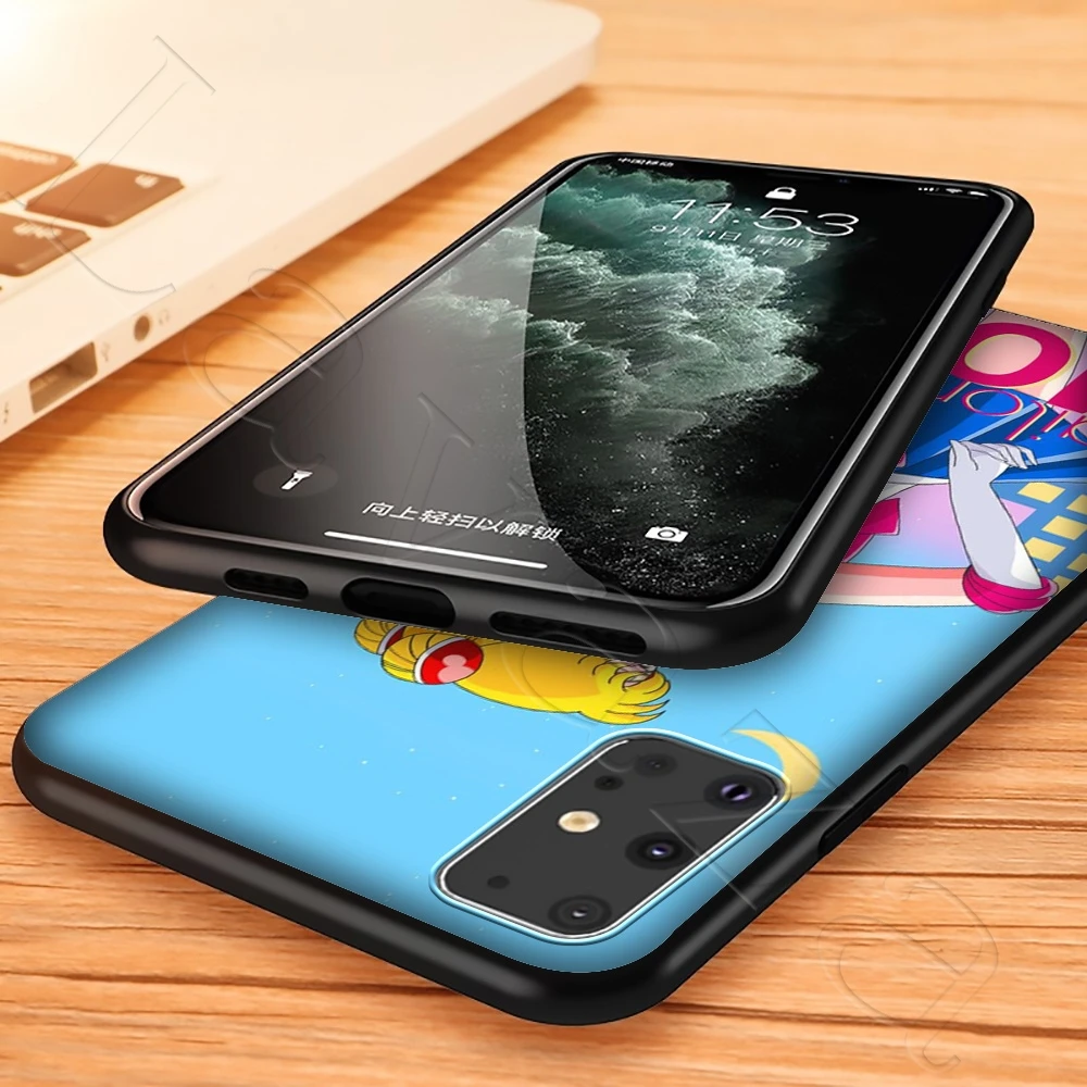 Милый чехол с аниме Сейлор Мун для Samsung Note 10 S6 S7 S8 S9 S10 S10e S20 ultra A71 A51 A81 A91 M10 M20 M30 Lite Edge
