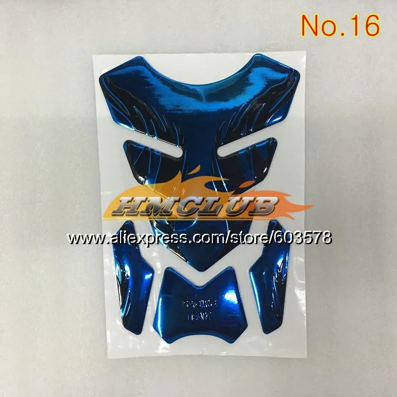No. 16 3D углеродного волокна Танк Pad для YAMAHA YZFR1 00 01 02 03 YZF R1 YZF1000 YZF-R1 2000 2001 2002 2003 CL269 3D газа Кепки стикеры наклейки - Цвет: No. 16