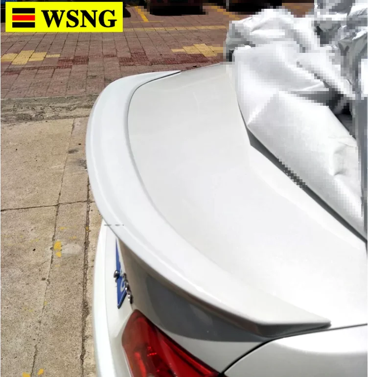 

For Peugeot 408 2014 2015 2016 High quality ABS material rear wing spoiler primer or DIY color 408 rear spoiler