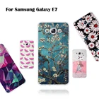 Чехол для Samsung Galaxy E7 5,5 дюйма, мягкая задняя крышка из ТПУ для телефона Samsung Galaxy E7, рельефные 3d-чехлы, чехлы с рисунком
