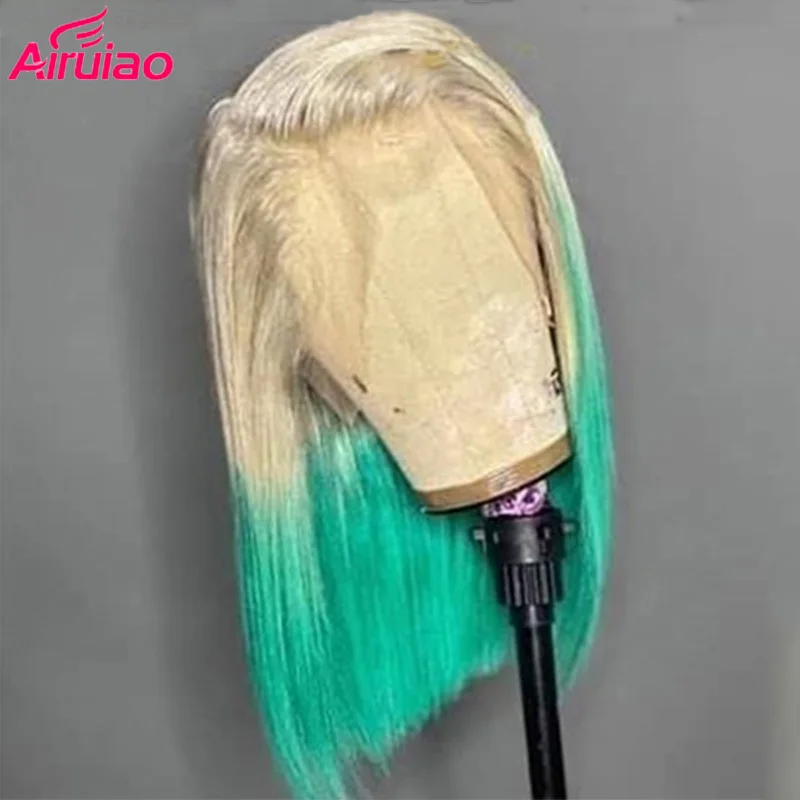 613 блондинка с эффектом деграде (переход от темного к парик тупым срезом короткий