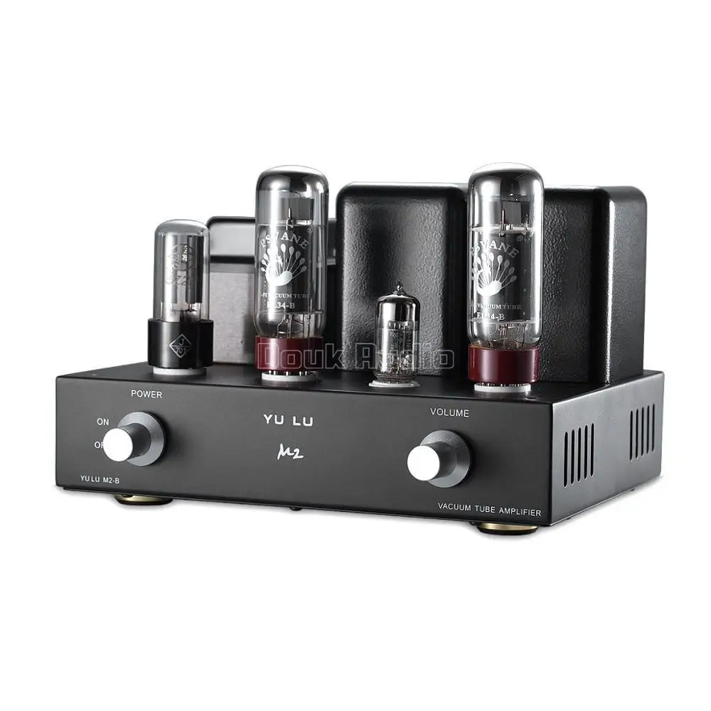 Черный Nobsound мини EL34 ламповый Интегрированный усилитель HiFi одноконцевый усилитель мощности класса А 8 Вт* 2 - Цвет: Черный