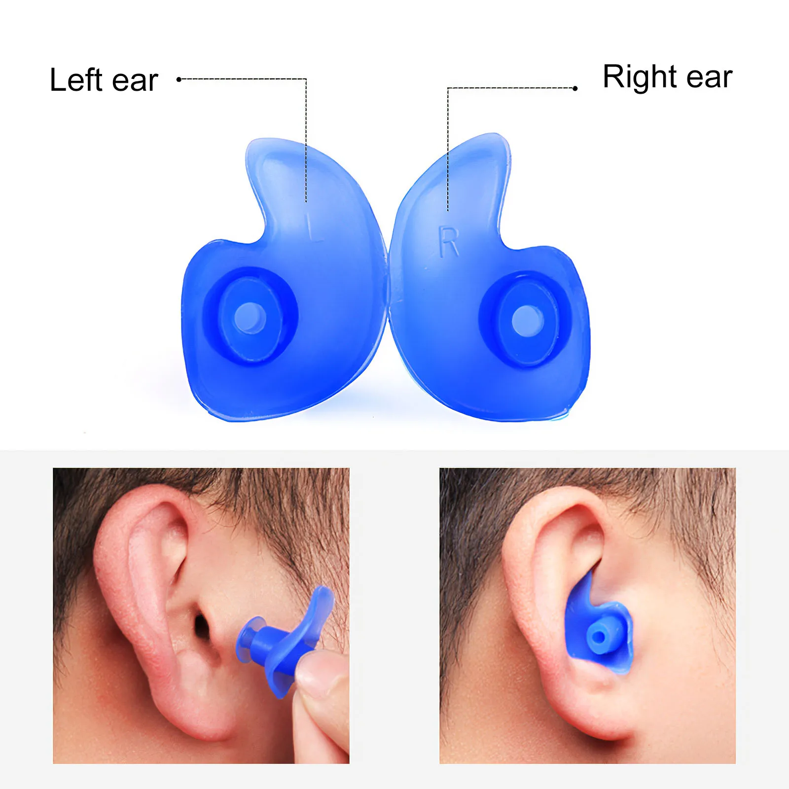 

4 пары, водонепроницаемые силиконовые беруши с мягкой текстурой