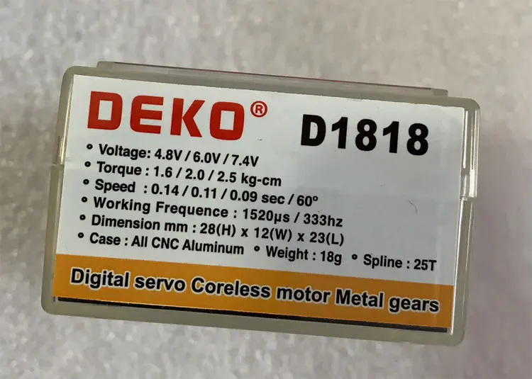 RC DEKO Новинка 1818 Замена D1102 металлическая Шестерня высокого напряжения с высоким