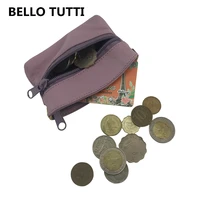 bello tutti women genuine leather mini coin purses original girl sheepskin fashion zipper small wallets men change money key bag