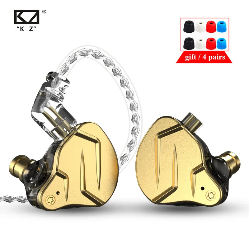 Металлические Внутриканальные наушники KZ ZSN PRO X 1BA 1DD с гибридным драйвером