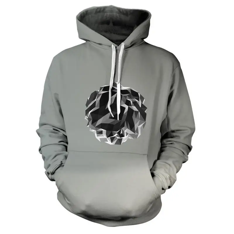 

2020 3D trend psychedelic color Hoodie men's clothing creativity cool 3D geometric trend top printing xxs-6xl