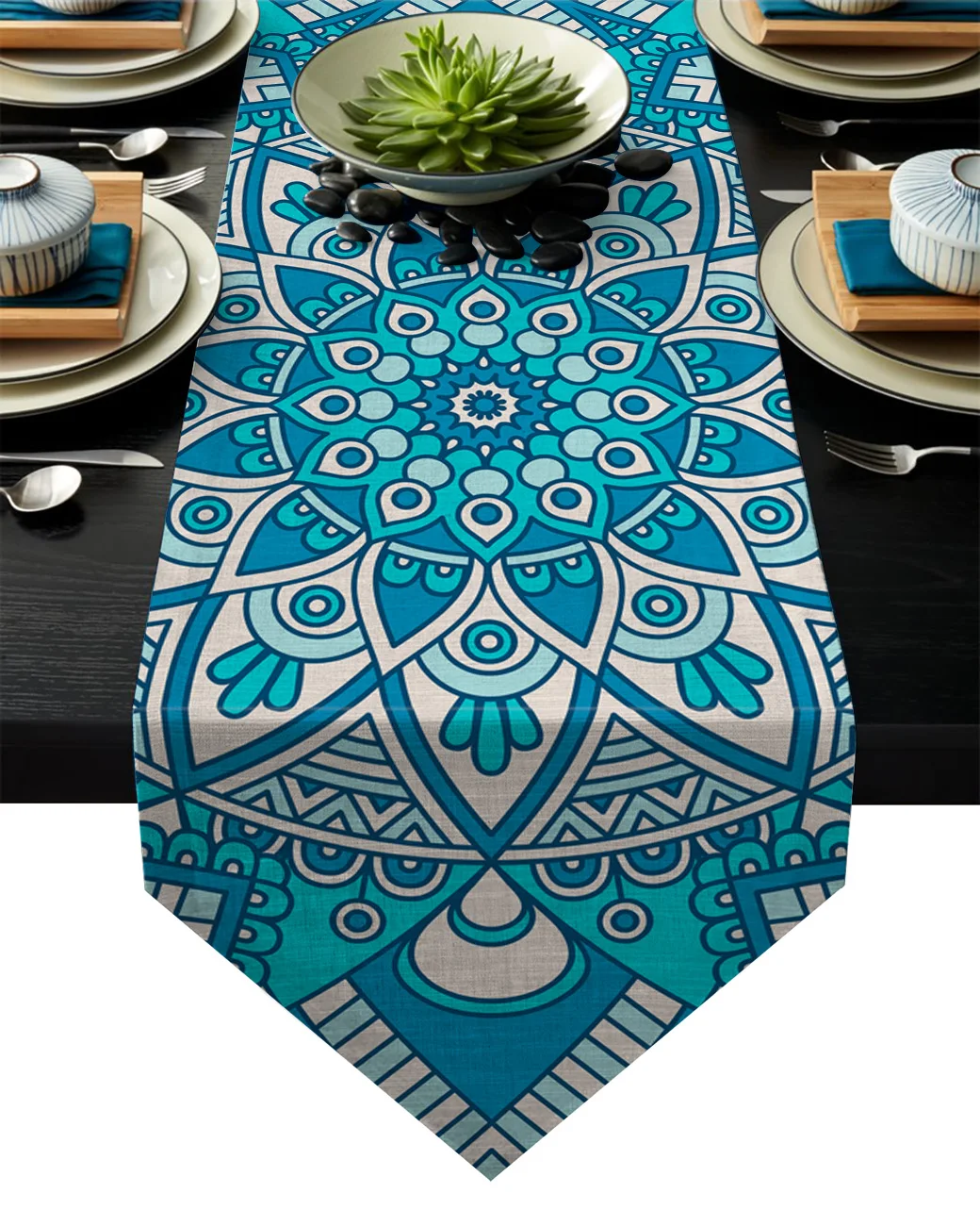 Синяя Мандала настольная дорожка s для свадеб праздничных мероприятий вечерние