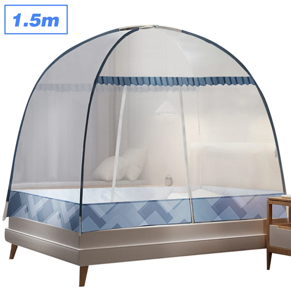 Универсальная противомоскитная сетка с сумкой для хранения купольная подвесная