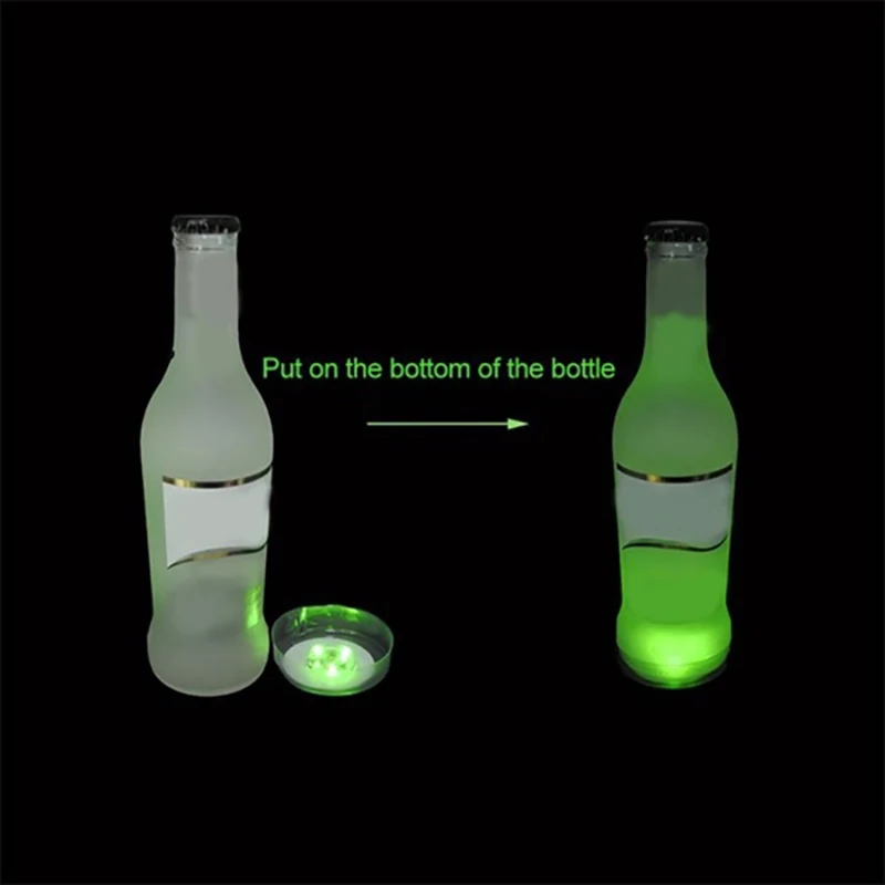 

3 Modes LED cup sticker Glow Coaster Bottle Light Stickers Festival Nightclub Bar Party Vase Decora LED Glorifier Drink Cup Mat