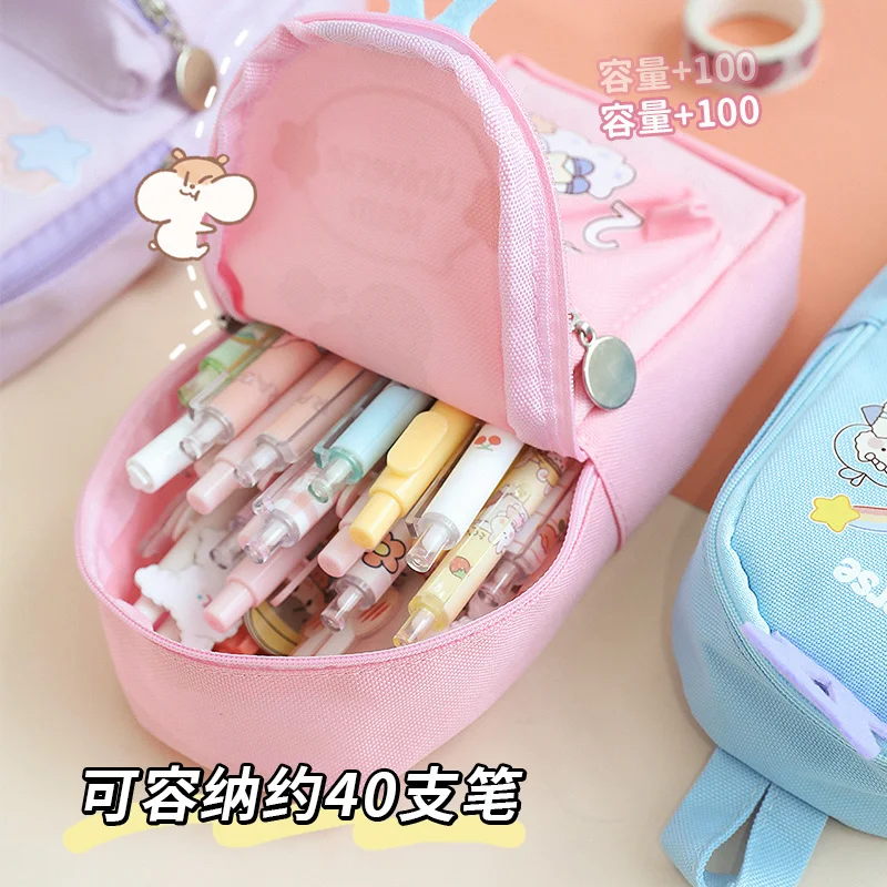 2022 симпатичная сумка для карандашей на молнии девочек оригинальная Маленькая