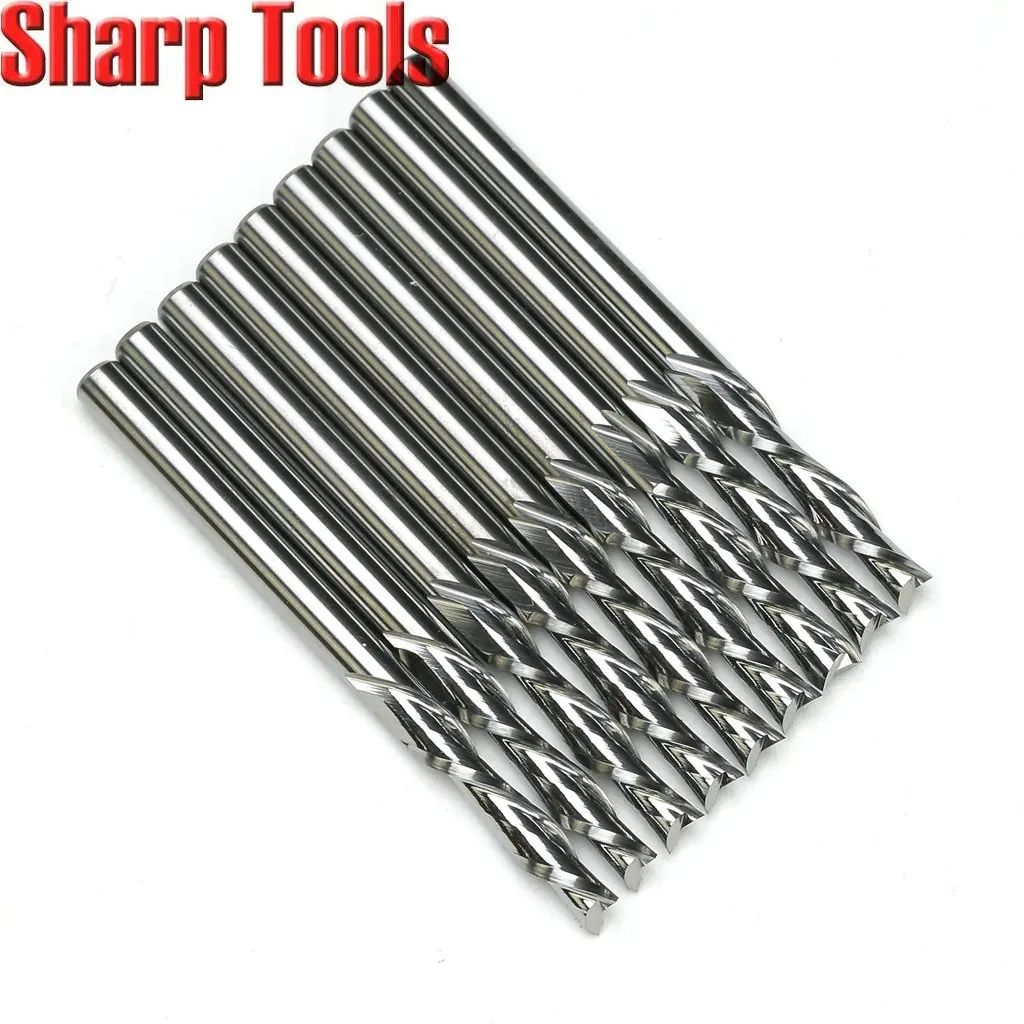 Срезанные фрезы! Биты твердосплавные с двумя канавками 3 175x12 мм 10 шт. | Инструменты