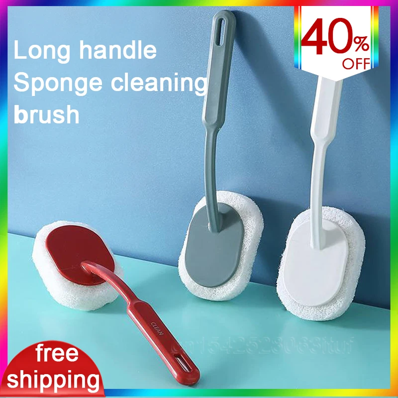

Magic Sponge Household Cleaning Tools LongHandled Thickened Bathtub Brush Bathroom Floor Tile Cleaning Brush Kitchen Small Items