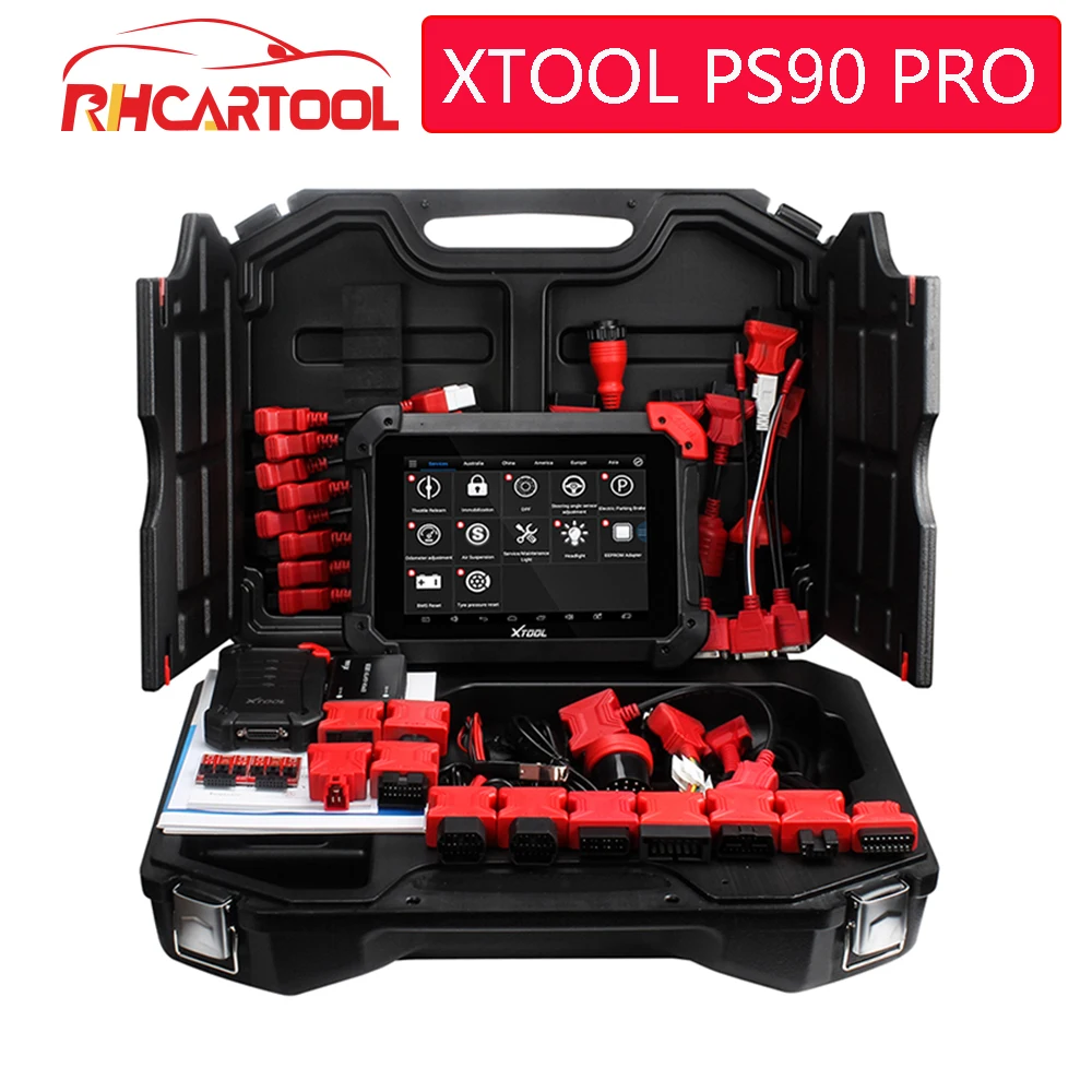 XTOOL PS90 PRO сверхмощный диагностический инструмент для автомобиля и грузовика OBD2 ключевой программист и регулировка одометра обновление онлайн