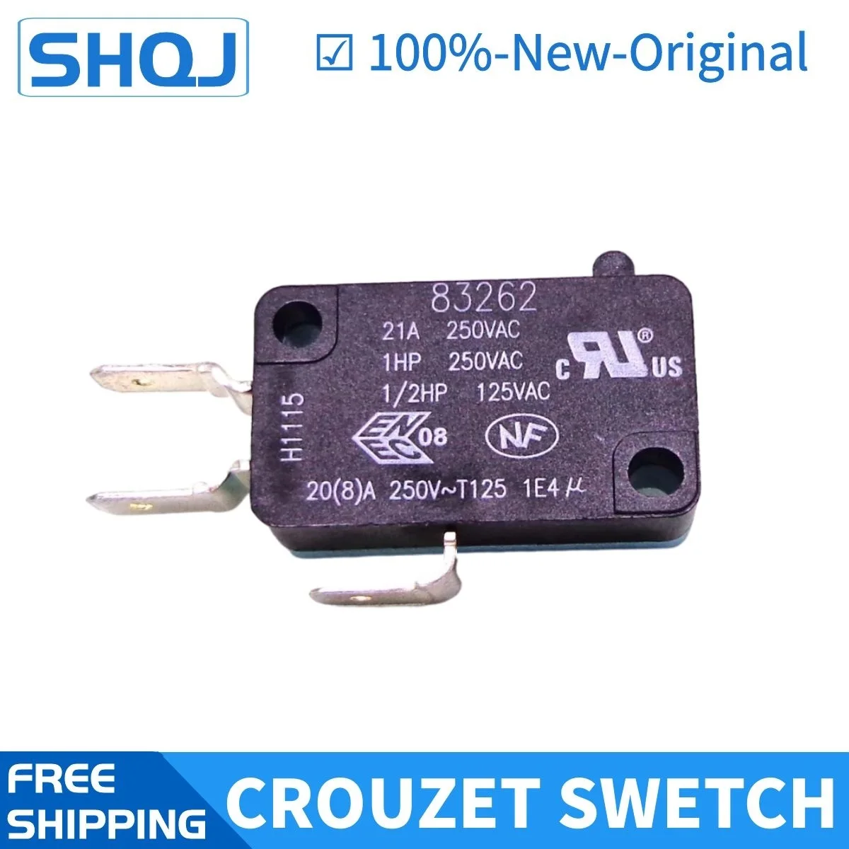 Оригинальный микропереключатель Crouzet 83262 21A 250VAC новый и оригинальный |