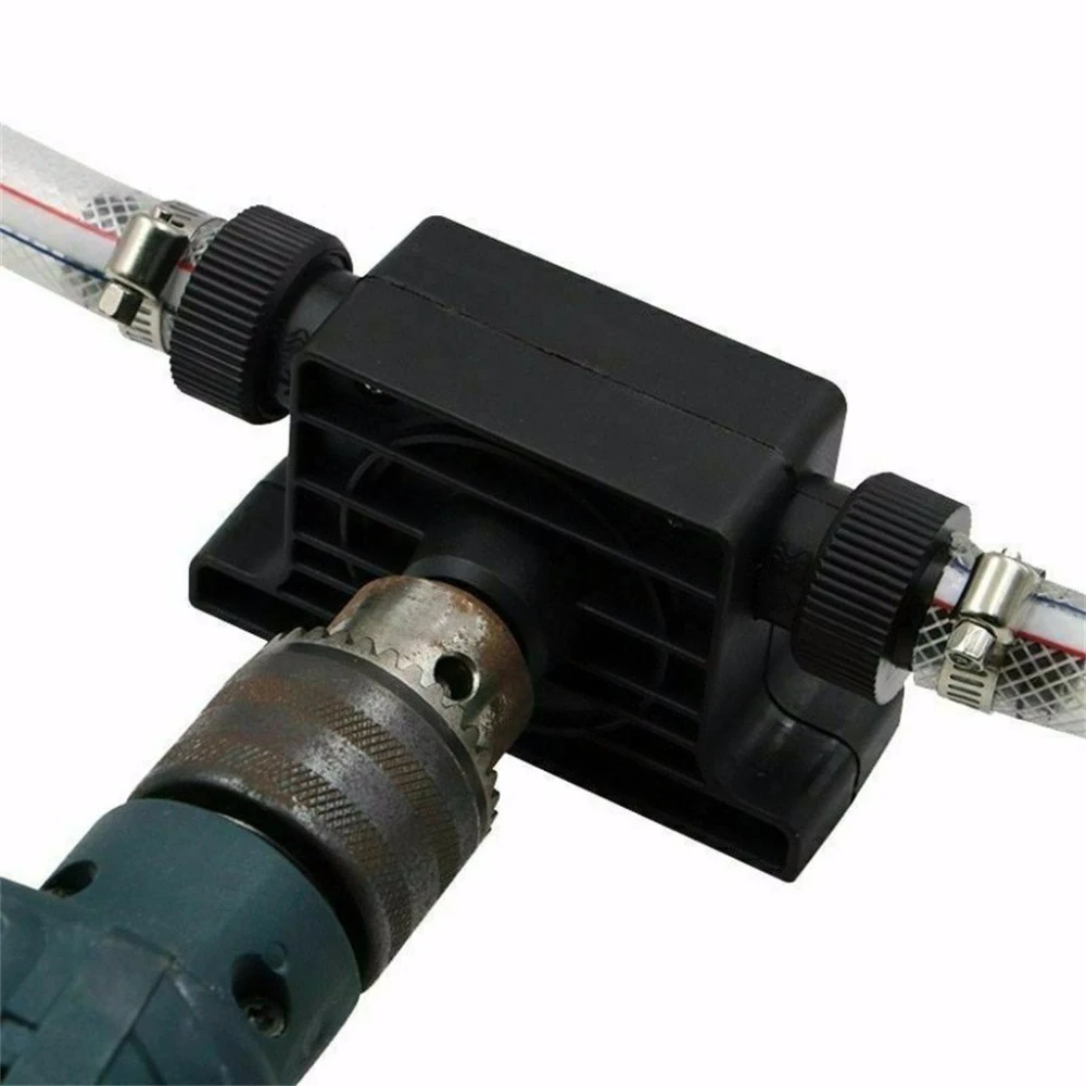 

Portable Sink Oil Pump Electric Drill Drive Water Pump Aquarium Pool Self-priming Pump Oil Water Pump Hose Clamp Connector Set