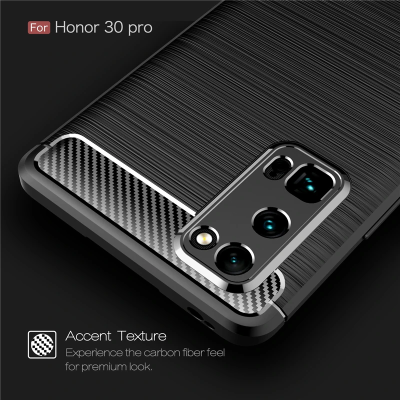 Чехол для телефона Huawei Honor 30 Pro чехол из углеродного волокна силиконовый