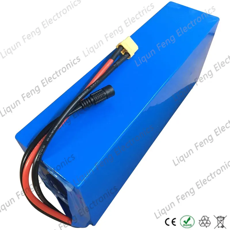 Свободный налог высокой мощности 1800W 48 V 20AH Электрический велосипед Батарея 48 V 20AH для е-байка Батарея 48 Вольт литиевая батарея Батарея с 50A BMS 2A Зарядное устройство