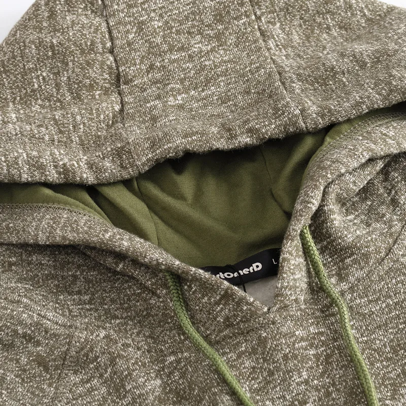 

2021 New Spring Simple Men's Hoodied Solid Color Slim Fit Thick Fleece Sweatshirts Men High Quality Cotton Mens Hoodies