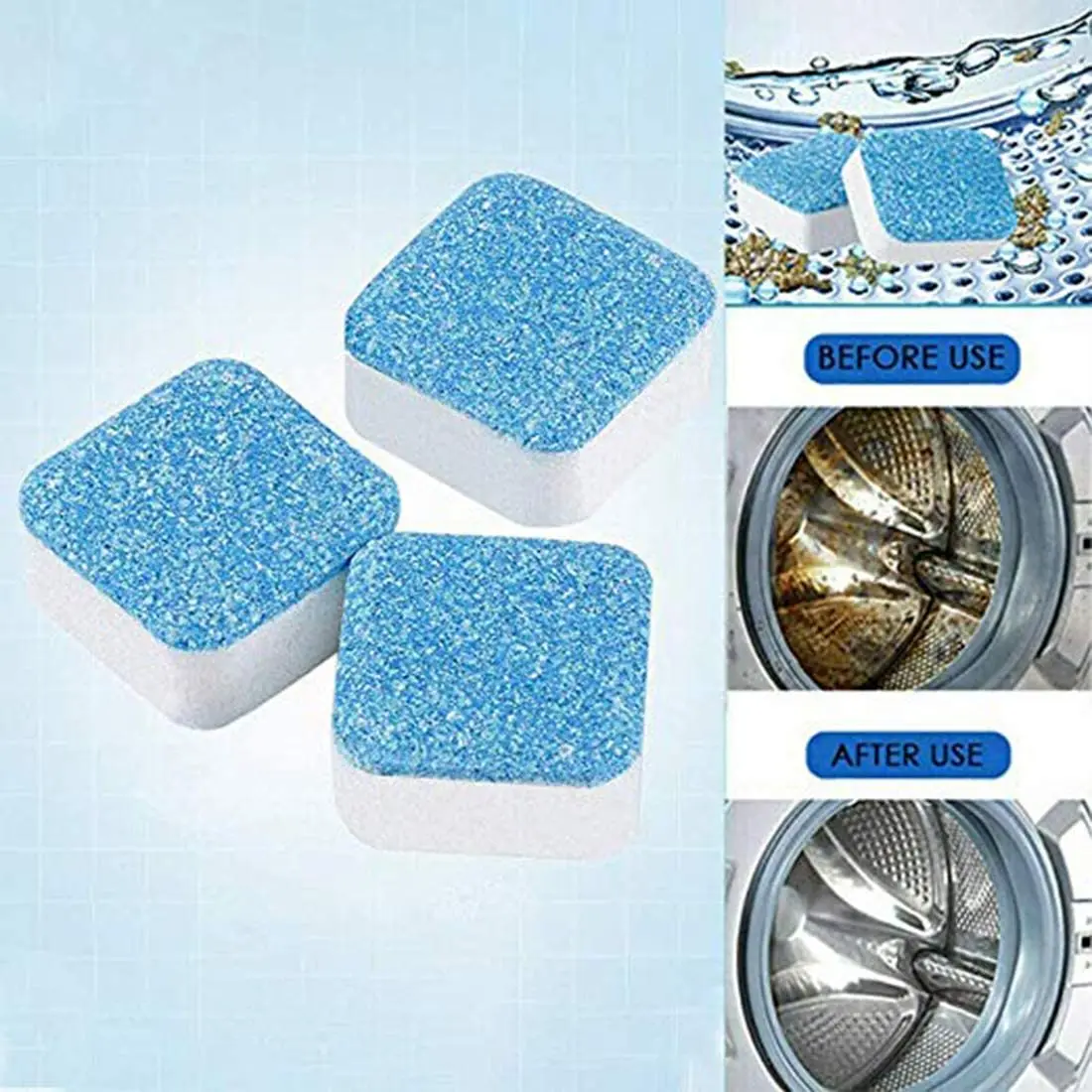 

5/10Pcs Disinfect Sterilization Remove Dirt Washing Machine Cleaning Effervescent Tablet Cleaning Agent Household Cleaning