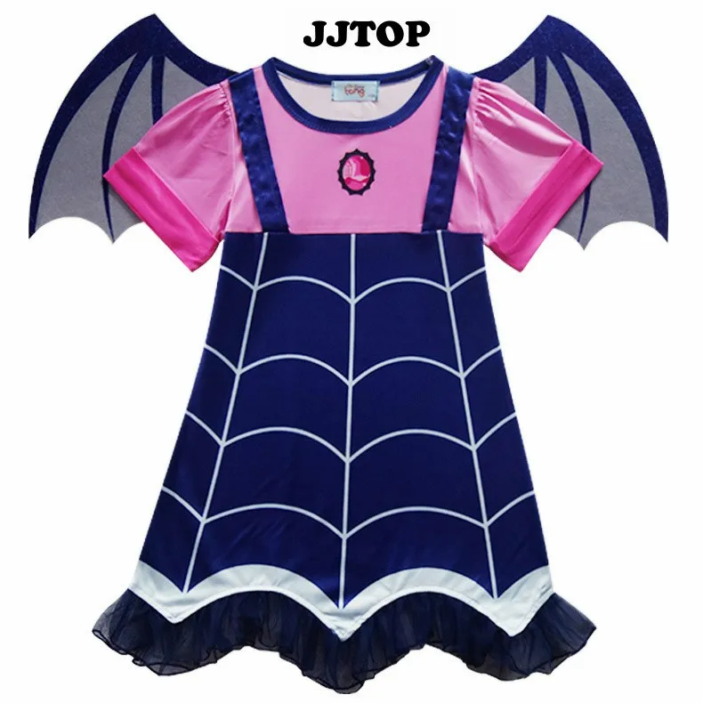 Детский костюм вампирины для девочек платье на Хэллоуин Детская повязка волос