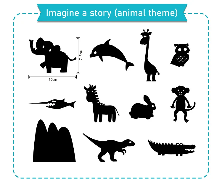 

Creative Toys DIY Shadow Puppets Theater Kids Story Projector Art Craft Toy Education Kit Handicrafts For Children Family Game