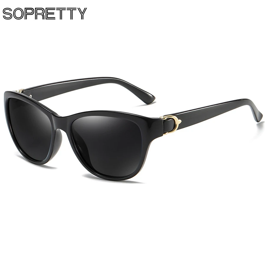 

SOPRETTY 2020 New Polarized Gradient Lens Women's Sunglasses Luxury Brand Designer UV400 Trend Sun glasses Colorful Eyewear S502