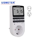 TM515 Мощность гнездо таймер переключатель розетка учета рабочего времени 220V 110V AC EU US цифровая розетка таймер недельный программируемый розетка таймер