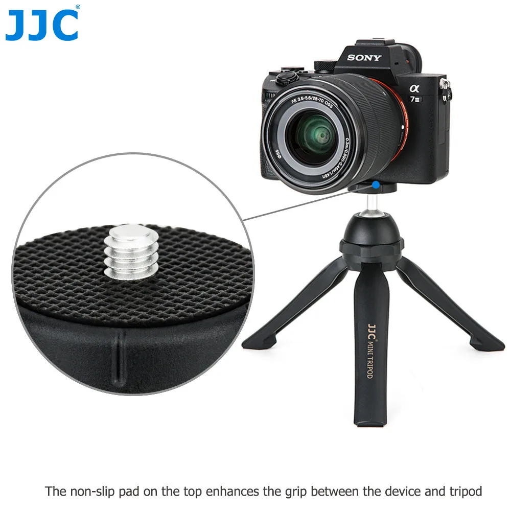 JJC мини Настольный Ручной штатив Стенд для Sony ZV 1 ZV1 RX100 VII A6000 A6300 A7 III A7R IV Canon RP Fuji XT3
