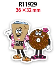 

Cute DIY Craft Fruit Coffee & Doughnut Resin Planar Cabochon Printed 10pcs/lot for Earring Keychains Hair Bow