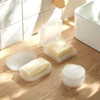 ceative storage box plastic soap container home organizer box sealing waterproof travel soap box with lid bathroom accessories
