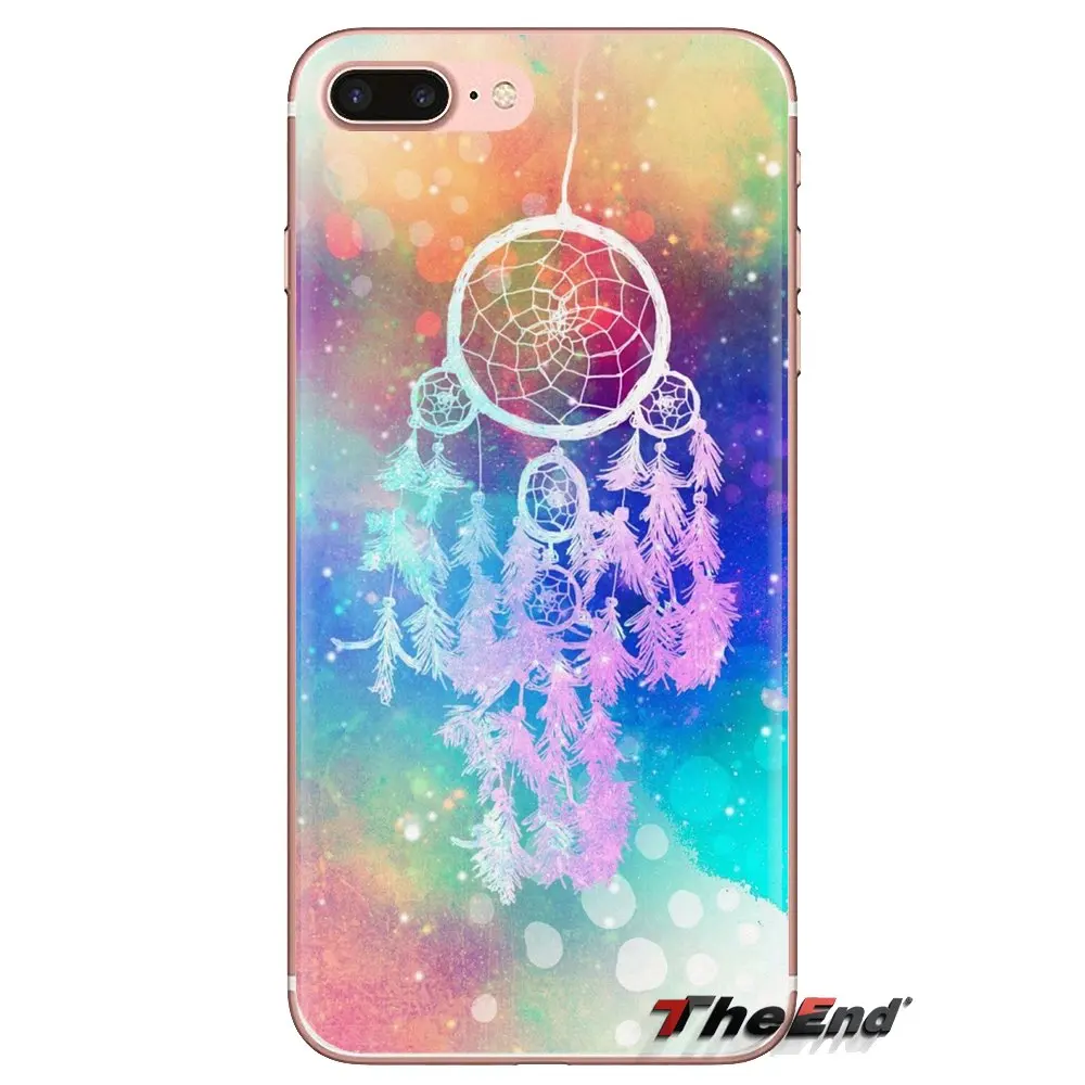 Для iPhone XS Max XR X 4 4s 5 5S 5C SE 6 6S 7 8 Plus samsung Galaxy J1 J3 J5 J7 A3 A5 мягкие чехлы Ловец снов удача