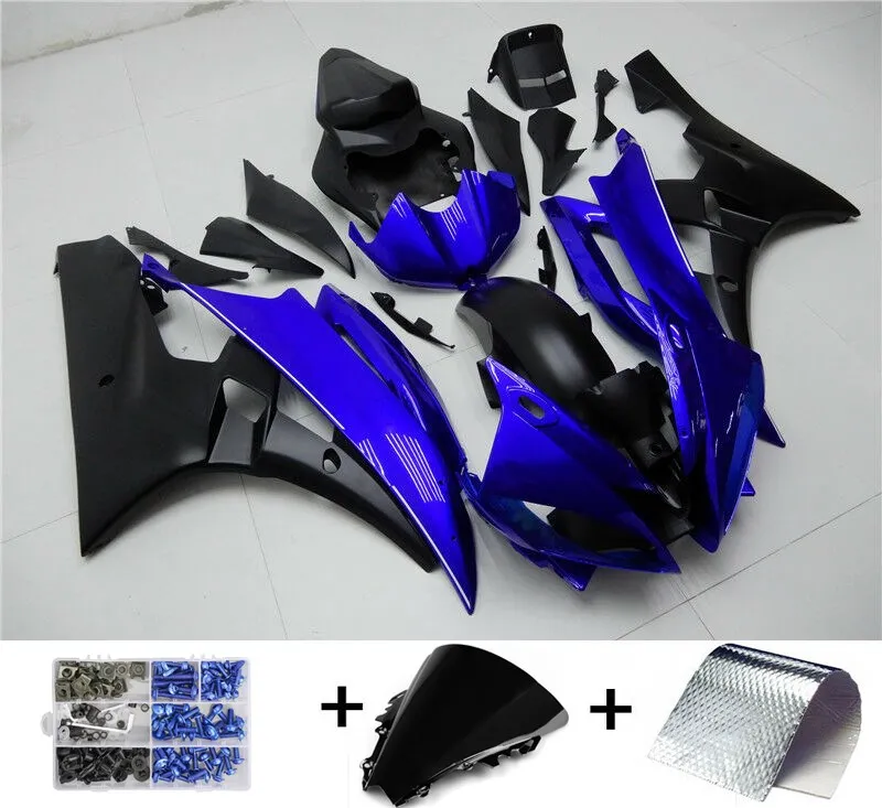 

Moto Fairing Injection Plastic Body Kit Fit For YAMAHA YZF-R6 2006 2007 Blue Black Bodywork